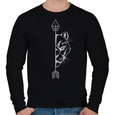 PRINTFASHION Oroszlán páros női 1 - Férfi pulóver - Fekete