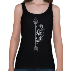 PRINTFASHION Oroszlán páros női 1 - Női atléta - Fekete