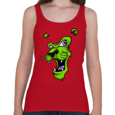 PRINTFASHION Oroszlánmosoly - Női atléta - Cseresznyepiros