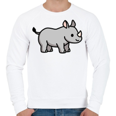 PRINTFASHION Orrszarvú - Férfi pulóver - Fehér