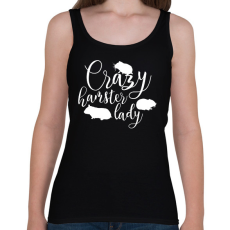 PRINTFASHION Őrült hörcsögös hölgy - Női atléta - Fekete