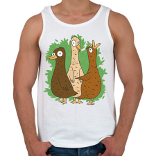 PRINTFASHION Őrült kacsák - Férfi atléta - Fehér atléta, trikó