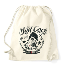 PRINTFASHION Őrült kakas - Sportzsák, Tornazsák - Natúr tornazsák