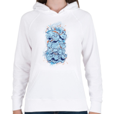 PRINTFASHION Őrült koala macik  - Női kapucnis pulóver - Fehér