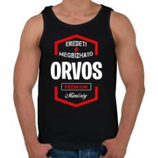 PRINTFASHION Orvos prémium minőség - Férfi atléta - Fekete