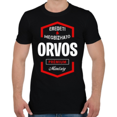 PRINTFASHION Orvos prémium minőség - Férfi póló - Fekete