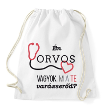 PRINTFASHION Orvos varázserő - Sportzsák, Tornazsák - Fehér tornazsák