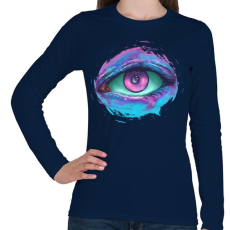 PRINTFASHION Őrző - Női hosszú ujjú póló - Sötétkék