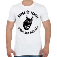 PRINTFASHION ŐRZÖK ÉS VÉDEK - Férfi póló - Fehér férfi póló