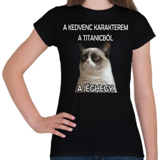 PRINTFASHION Oscar-díjat a jéghegynek!! - Női póló - Fekete