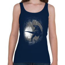 PRINTFASHION Ősi barlang - Női atléta - Sötétkék női trikó