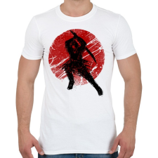 PRINTFASHION Ősi szamuráj - Férfi póló - Fehér férfi póló