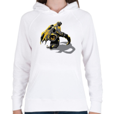 PRINTFASHION Összeolvadt koponyák - Női kapucnis pulóver - Fehér női pulóver, kardigán