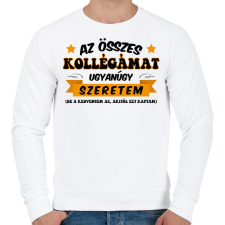 PRINTFASHION Összes kollégámat - Férfi pulóver - Fehér férfi pulóver, kardigán