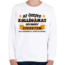 PRINTFASHION Összes kollégámat - Gyerek pulóver - Fehér gyerek pulóver, kardigán