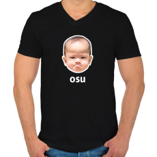 PRINTFASHION OSU - Férfi V-nyakú póló - Fekete