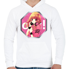 PRINTFASHION OSU! ikon logó - Férfi kapucnis pulóver - Fehér