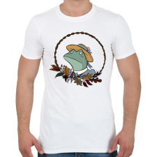 PRINTFASHION Őszi béka - Férfi póló - Fehér férfi póló