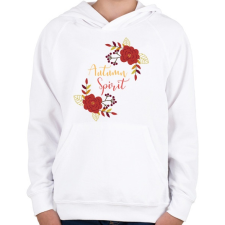 PRINTFASHION Őszi lélek - Gyerek kapucnis pulóver - Fehér gyerek pulóver, kardigán