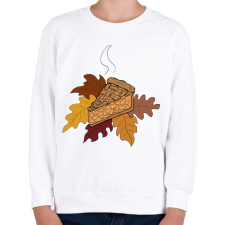 PRINTFASHION Őszi pite - Gyerek pulóver - Fehér gyerek pulóver, kardigán