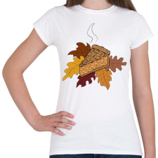 PRINTFASHION Őszi pite - Női póló - Fehér női póló