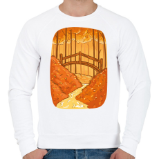 PRINTFASHION Őszi táj - Férfi pulóver - Fehér
