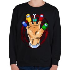 PRINTFASHION Ötös - Gyerek pulóver - Fekete gyerek pulóver, kardigán