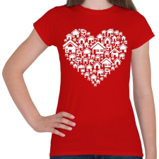 PRINTFASHION Otthon - Női póló - Piros női póló