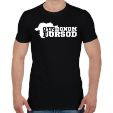 PRINTFASHION Otthonom Borsod (fehér)  - Férfi póló - Fekete férfi póló
