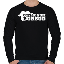 PRINTFASHION Otthonom Borsod (fehér) - Férfi pulóver - Fekete férfi pulóver, kardigán