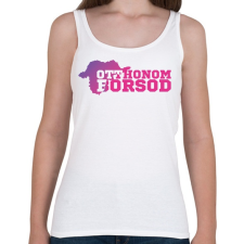 PRINTFASHION Otthonom Borsod - Női atléta - Fehér női trikó