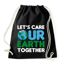 PRINTFASHION Our Earth - Sportzsák, Tornazsák - Fekete tornazsák