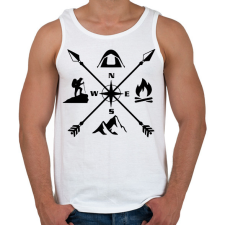 PRINTFASHION outdoor - Férfi atléta - Fehér atléta, trikó