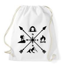 PRINTFASHION outdoor - Sportzsák, Tornazsák - Fehér tornazsák