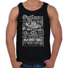 PRINTFASHION outlaw - Férfi atléta - Fekete atléta, trikó