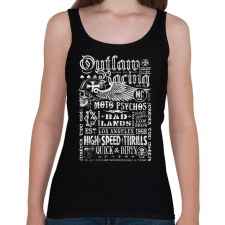 PRINTFASHION outlaw - Női atléta - Fekete női trikó