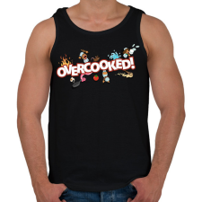 PRINTFASHION Overcooked - Férfi atléta - Fekete atléta, trikó