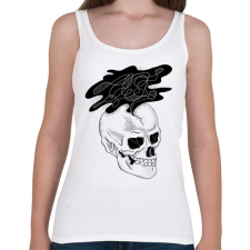 PRINTFASHION Overthink - Női atléta - Fehér női trikó