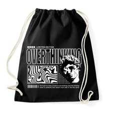 PRINTFASHION overthinking - Sportzsák, Tornazsák - Fekete tornazsák