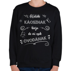 PRINTFASHION Óvodának hívjuk - Gyerek pulóver - Fekete