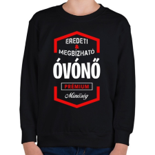 PRINTFASHION Óvónő prémium minőség - Gyerek pulóver - Fekete gyerek pulóver, kardigán