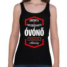 PRINTFASHION Óvónő prémium minőség - Női atléta - Fekete női trikó