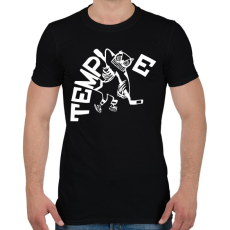 PRINTFASHION Owl temple hockey - Férfi póló - Fekete