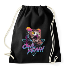 PRINTFASHION Owl yeah! - Sportzsák, Tornazsák - Fekete tornazsák