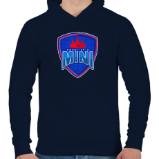 PRINTFASHION Owner of a Mini - Férfi kapucnis pulóver - Sötétkék