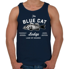 PRINTFASHION Ozark / Blue Cat Lodge - Férfi atléta - Sötétkék