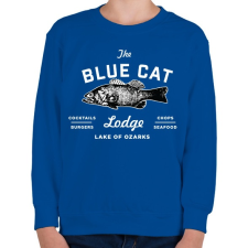 PRINTFASHION Ozark / Blue Cat Lodge - Gyerek pulóver - Királykék gyerek pulóver, kardigán