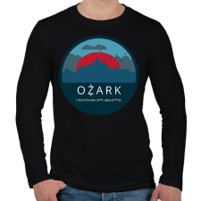 PRINTFASHION Ozark / mountains - Férfi hosszú ujjú póló - Fekete férfi póló