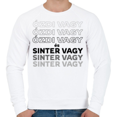 PRINTFASHION Ózdi vagy és Sinter vagy! - Férfi pulóver - Fehér