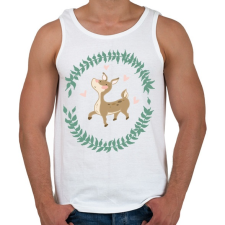 PRINTFASHION Őzike - Férfi atléta - Fehér atléta, trikó